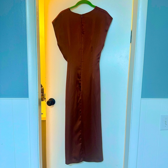 ZARA V-NECK CUTOUT DRESS- S - Picture 3 of 11